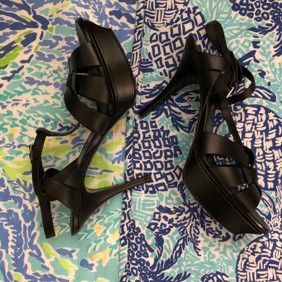 YSL Tribute Sandals - size 40 - 75mm (4”/mid heel) - Picture 7 of 9